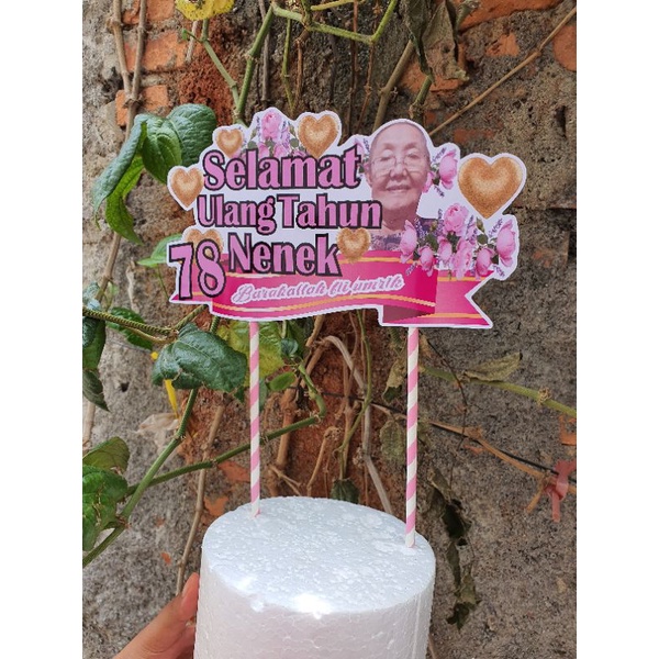 Jual topper besar custom warna, foto dan tulisan | Shopee Indonesia