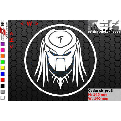Jual ea cutting sticker / decal Code: ch-pre3 ( predator ) | Shopee ...