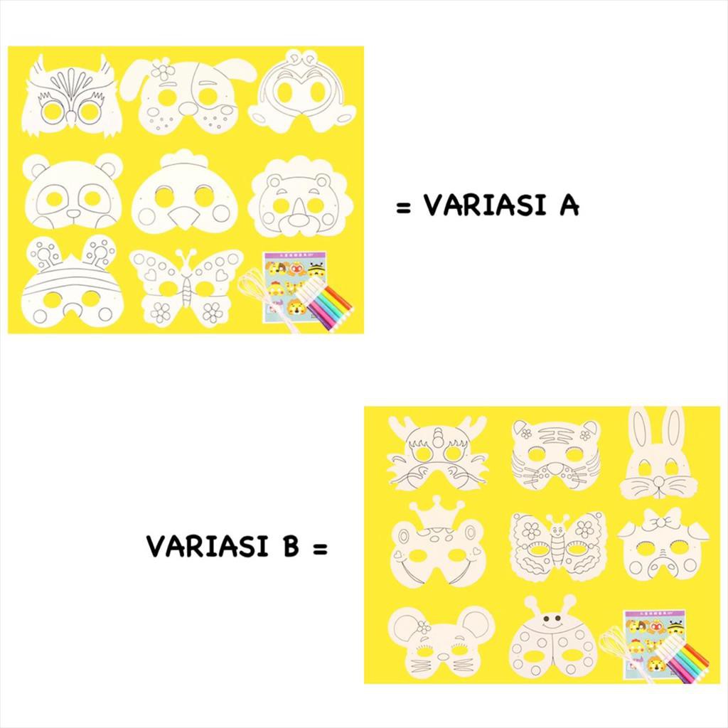 Jual LAB DIY 002 | MAINAN EDUKASI MENWARNAI DI TOPENG | COLORING MASK ...