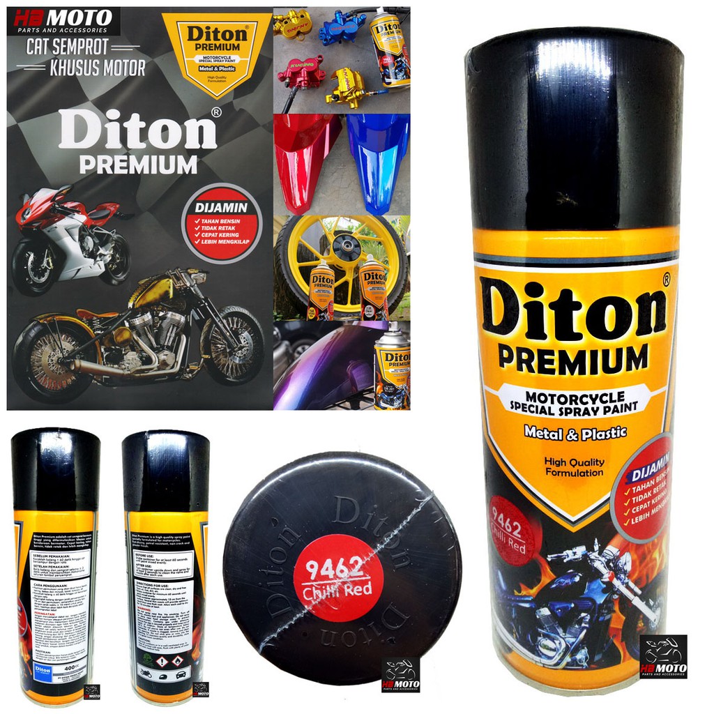Jual 9462 Cat Semprot Diton Premium 9462 Chili Red ISI 400 CC / Cat ...