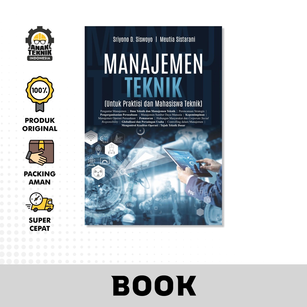 Jual Buku Manajemen Teknik (untuk Praktisi Dan Mahasiswa Teknik ...