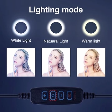 Ringlight Lampu LED Selfie 26cm Plus Holder Miniball