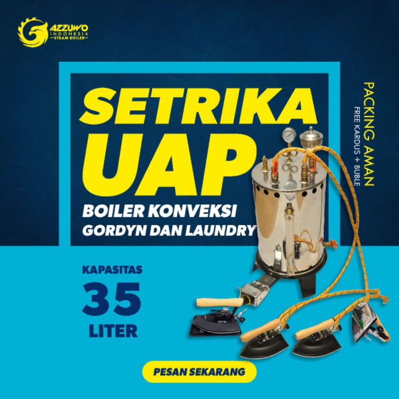 Jual SETRIKA UAP LAUNDRY GAS 35 LITER | Shopee Indonesia