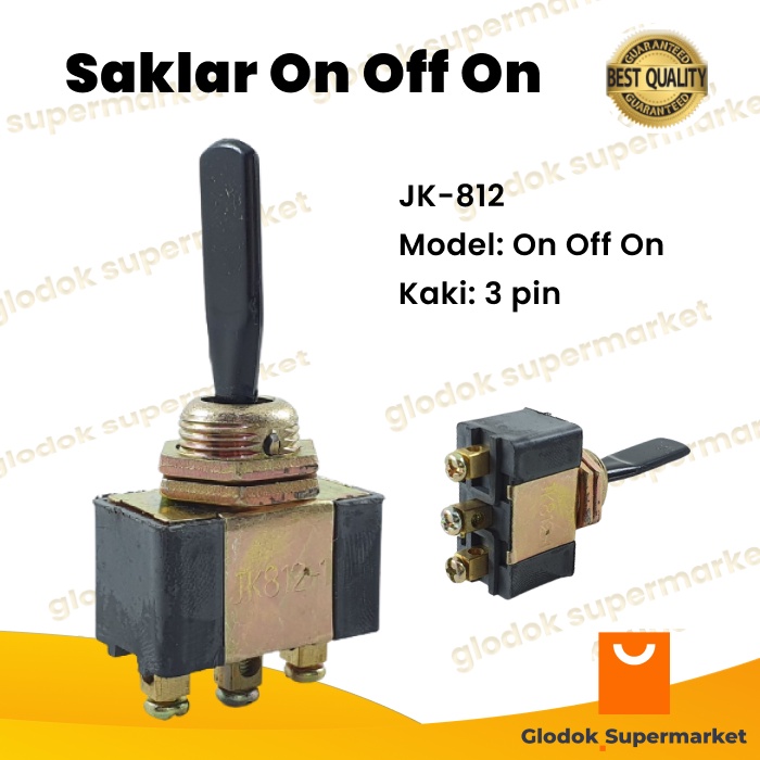 Jual Saklar On Off On JK-812 Sen Mobil Kanan Kiri 3 pin Switch Toggle ...