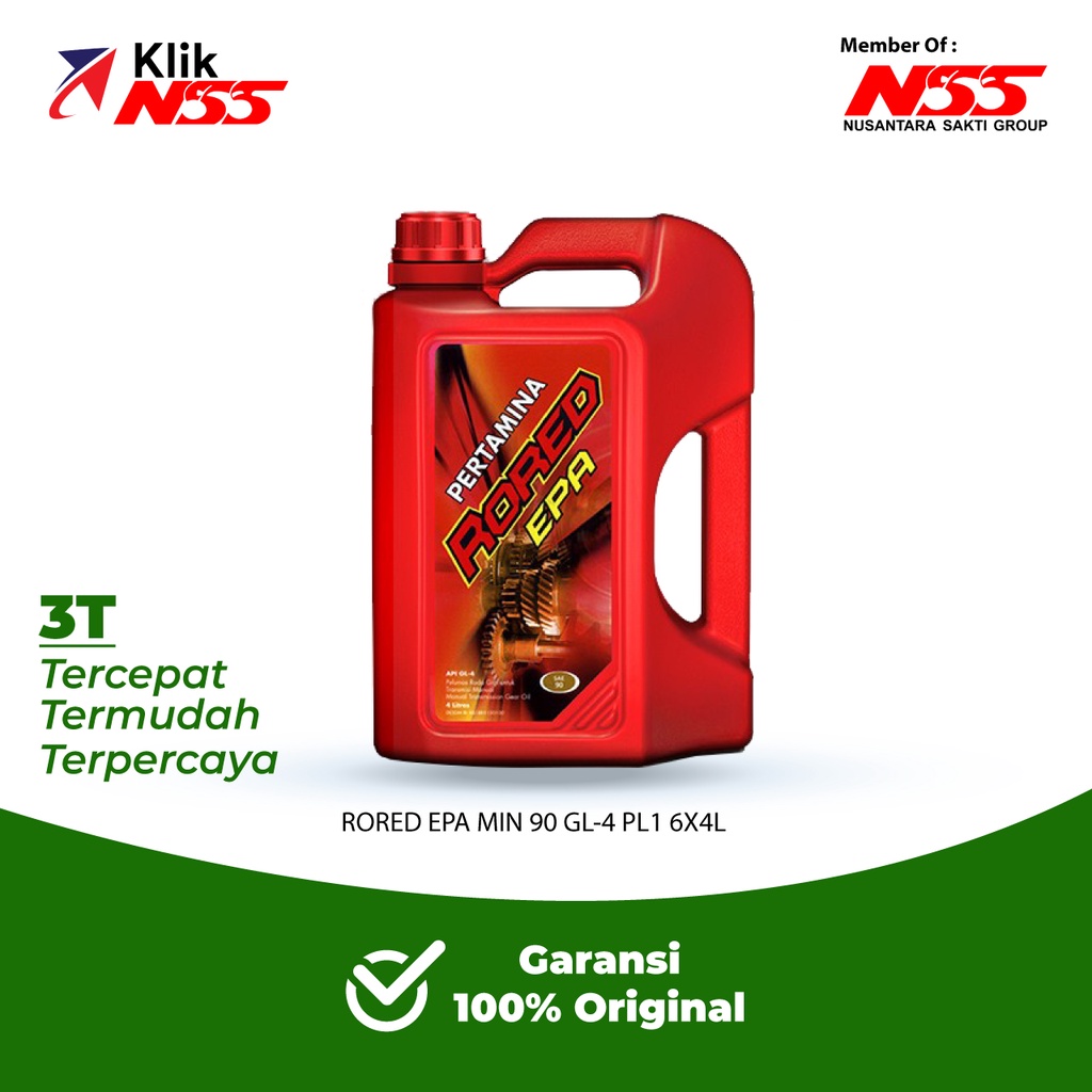 Jual Oli Mobil Pertamina RORED EPA MIN 90 GL4 4 Liter ORIGINAL | Shopee ...