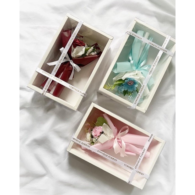 Jual Echiiglo - Medium sweet box buket bunga mawar artificial kado cowo ...