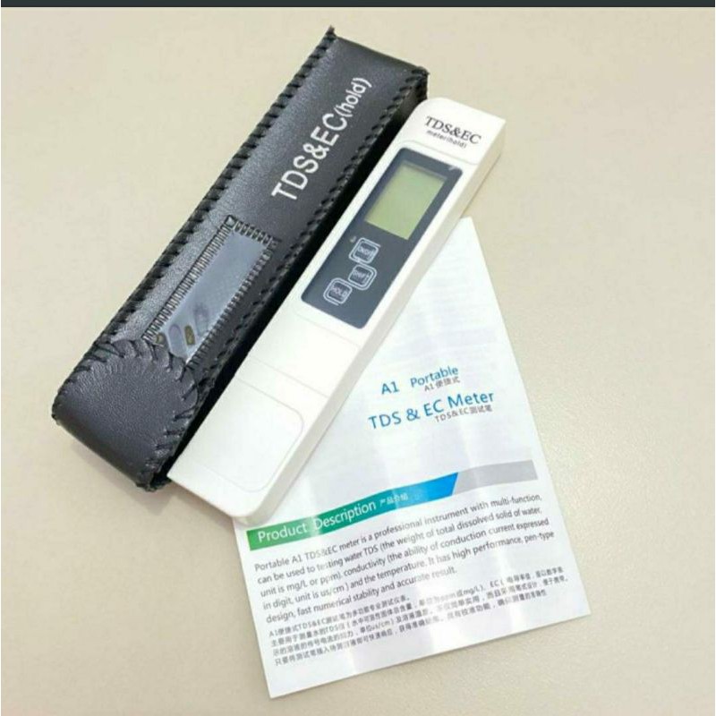 TDS dan EC Meter Alat Pengukur Hidroponik dan Akuarium TDS EC Meter 3 in 1 PPM Test