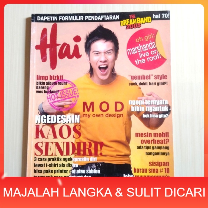 Jual Majalah HAI No.19 Mei 2015 Cover HERJUNOT ALI Langka | Shopee