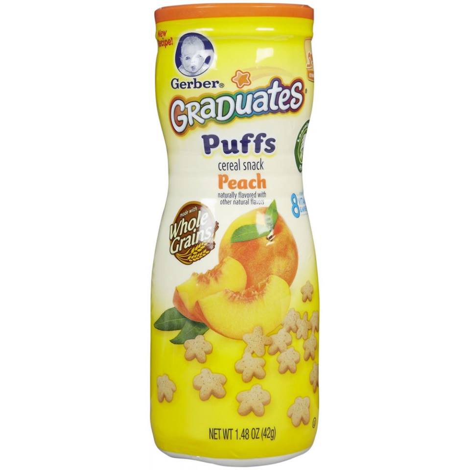 Jual Gerber Graduates Puff Peach 42 gram | Shopee Indonesia