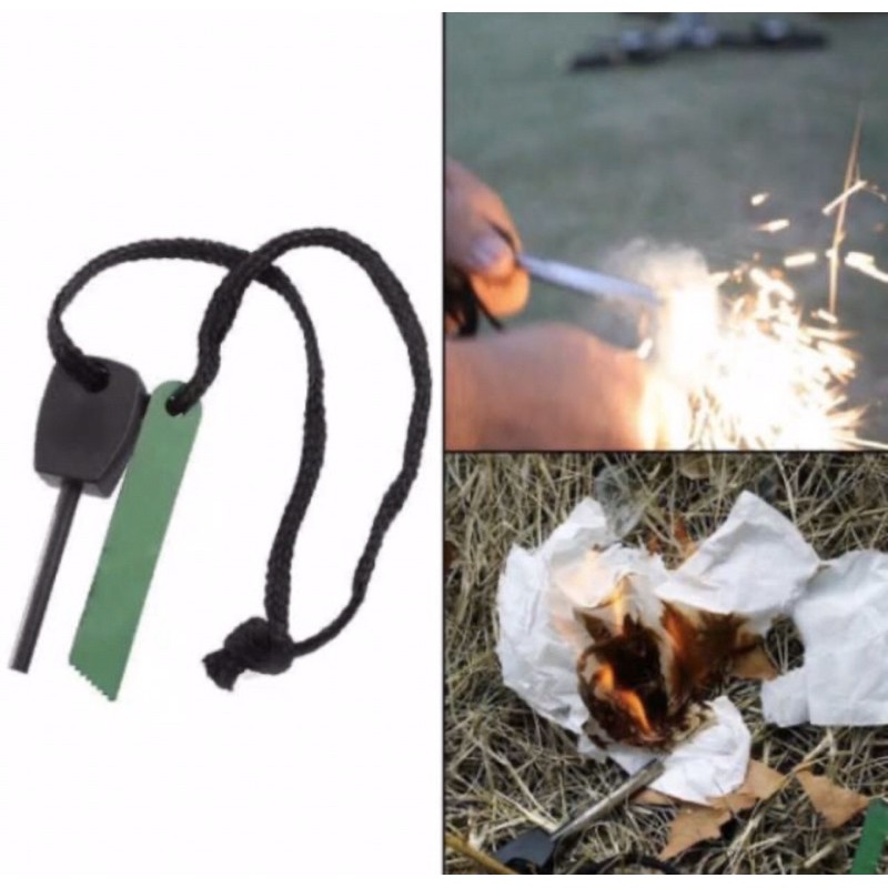 Jual Fire starter - pemantik api darurat - flint stone - magnesium ...