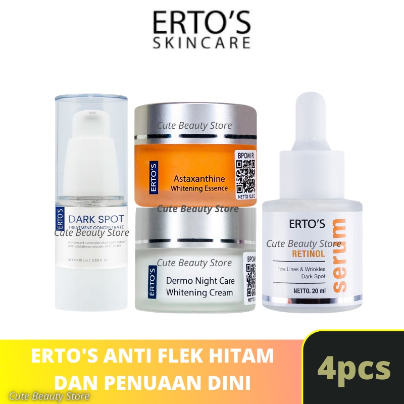 Jual Ertos Paket Anti Flek Hitam Penuaan Dini Dan Whitening Original