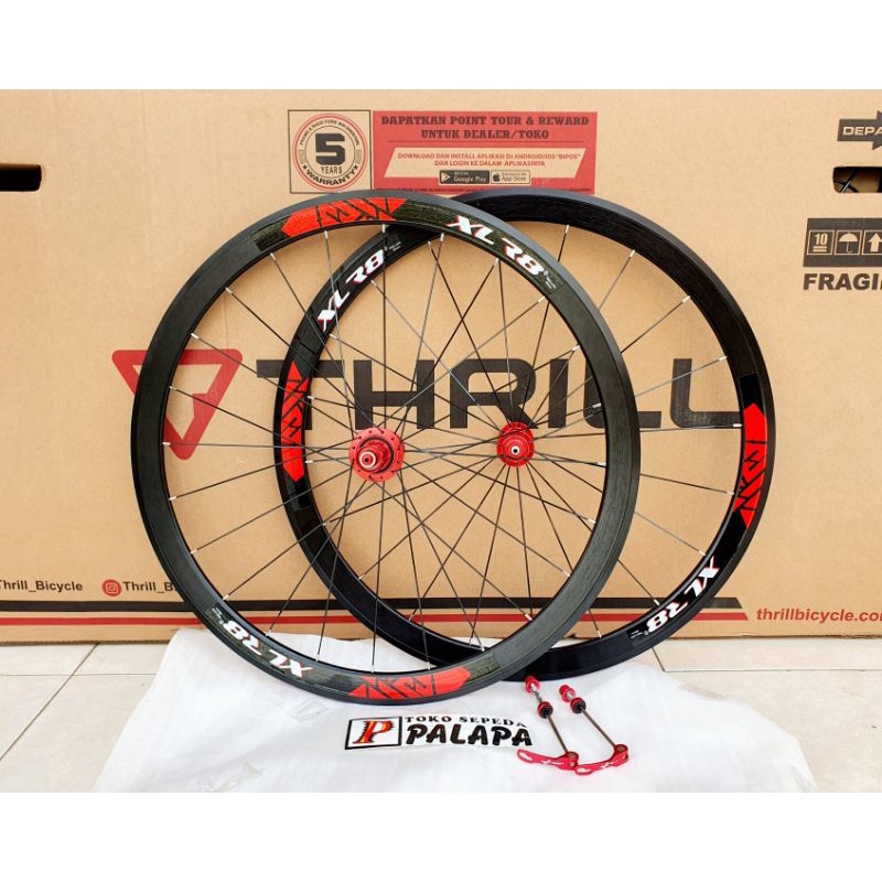 Jual Wheelset Roadbike XLR8 700C U Brake QR 40mm Sepeda Balap 20