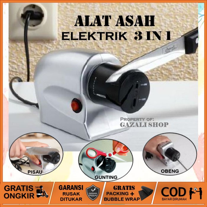 Auto Swifty Sharpener Electric Knife Sharpener Whetstone Sharp Motorized  Kitchen Knives Scissors Sharpening Tool Pengasah Pisau - AliExpress