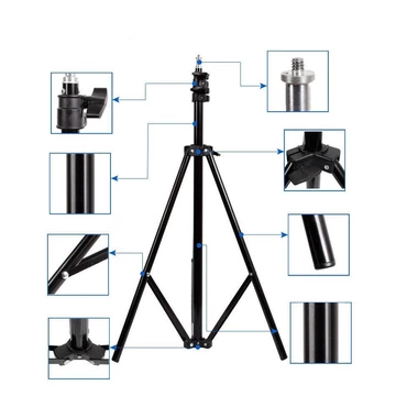 Tripod Handphone Camera Besi Kokoh Max 2.1 Meter Selfie Vlog Kaki Stabilizer Potrai Lanscape