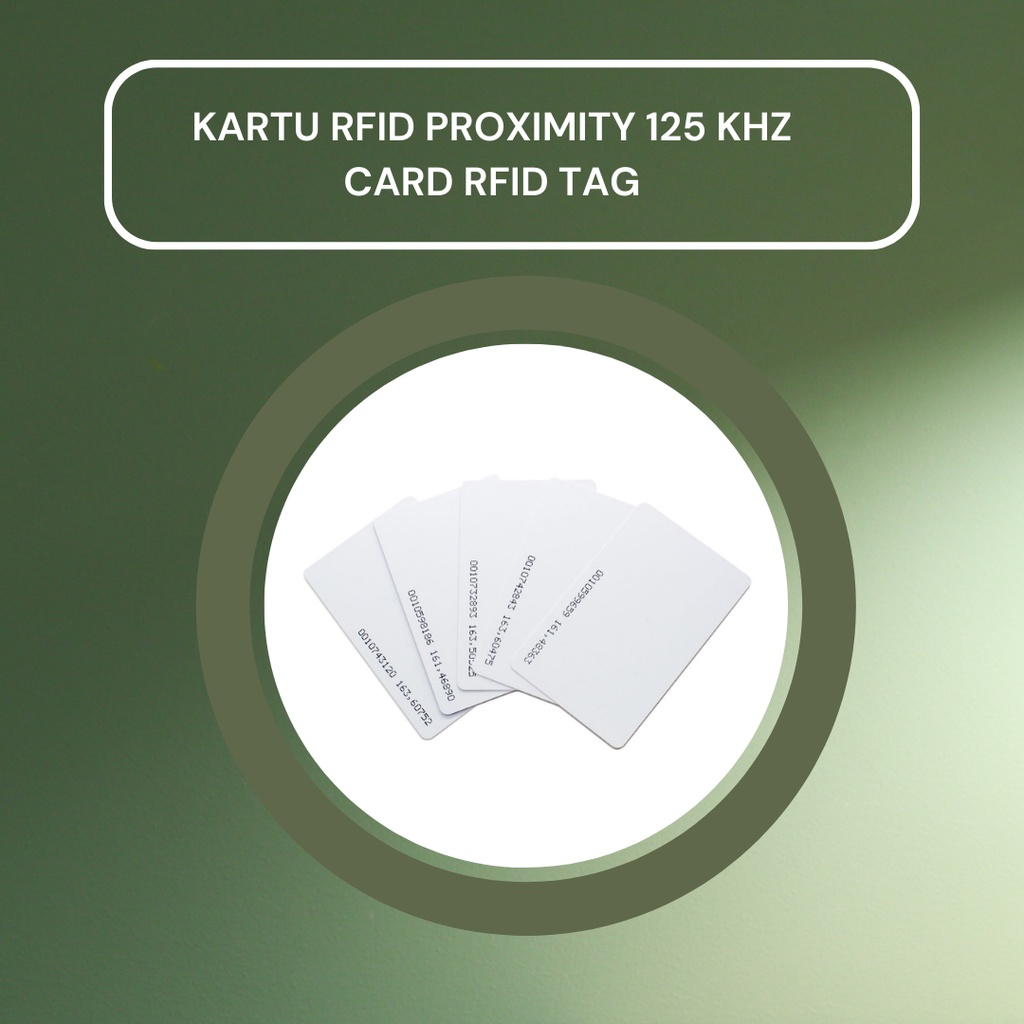 Jual Kartu RFID Proximity 125 Khz Card RFID Tag | Shopee Indonesia