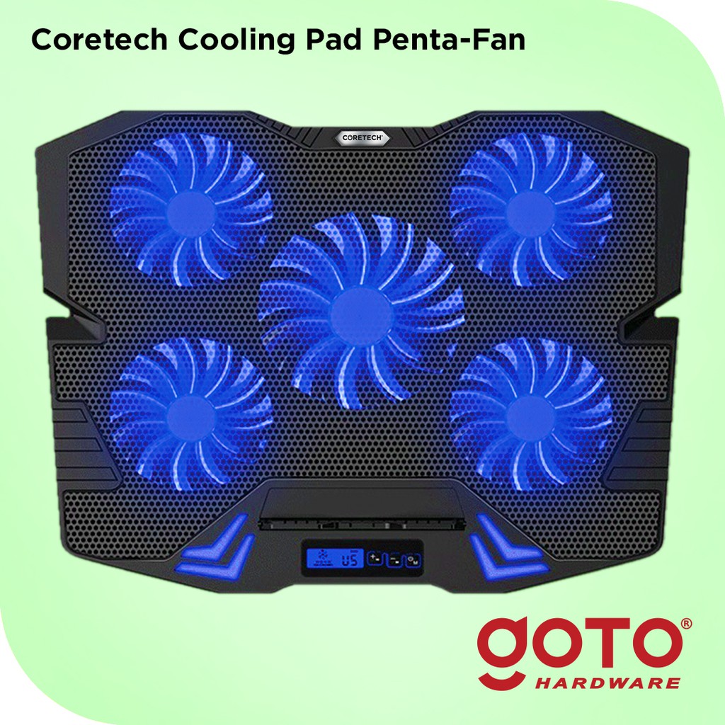 Jual Goto Coretech Penta-Fan Cooling Pad Kipas Fan Pendingin Laptop ...