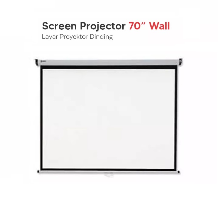 Jual Layar Proyektor 70 Tripod Wall Screen Projector 70 Inch