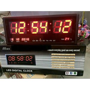 Jual Jam Digital LED Meja/Dinding JH-4819 Angka Mnyala Warna Merah Uk ...