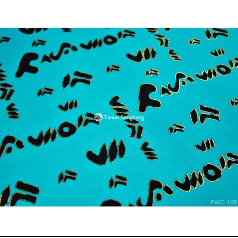 Jual Kain Batik Lontara Bugis Makassar Halus Toska - Tenun Sengkang PWC ...