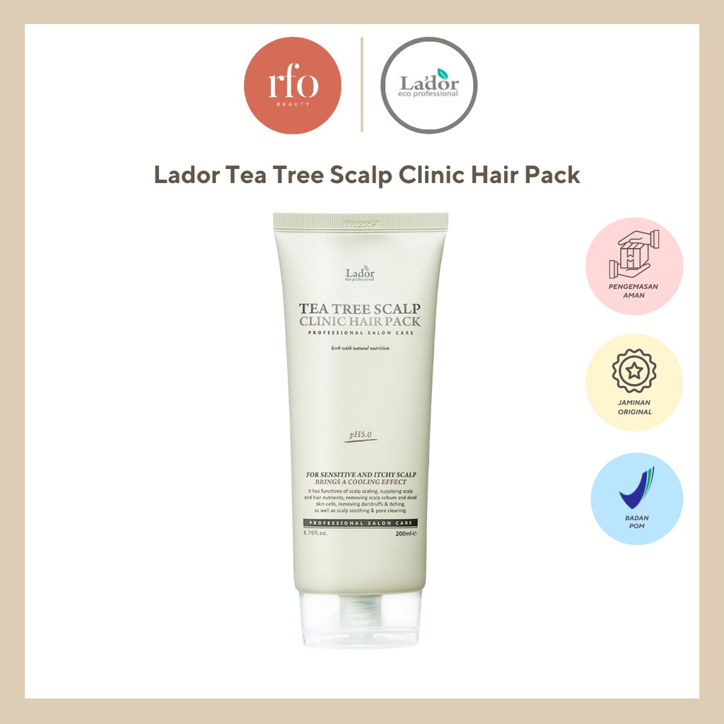 Jual Lador Tea Tree Scalp Clinic Hair Pack | Shopee Indonesia