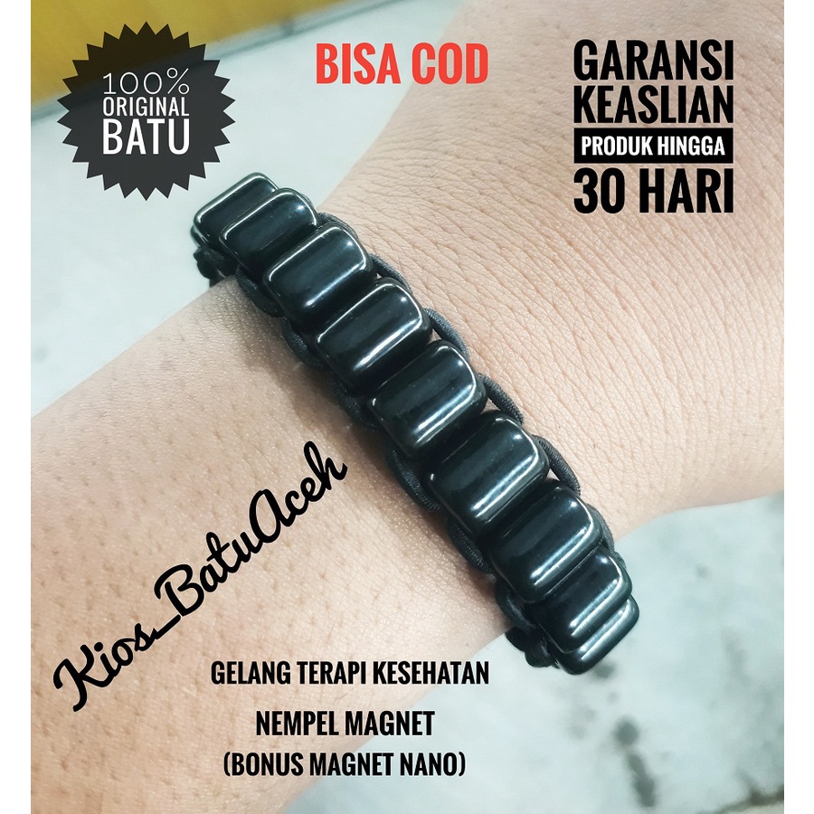 Jual Gelang Batu Giok Hitam Black Jade Original Asli Aceh Tabung Rantai Pendek Shopee Indonesia