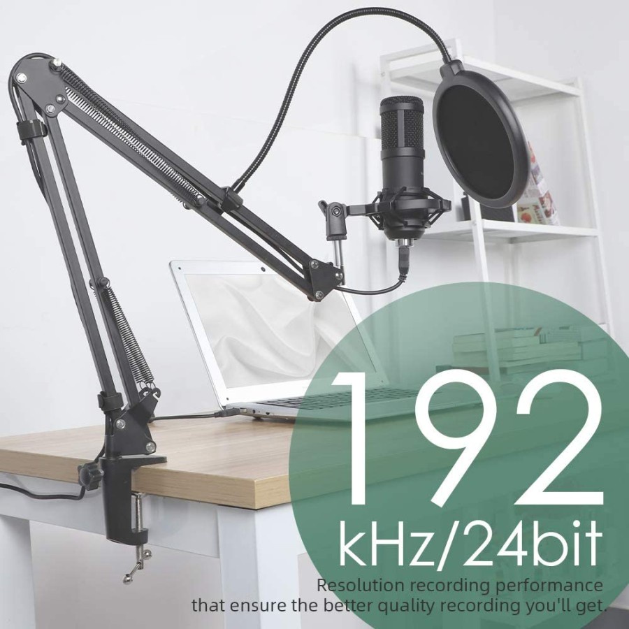 Jual SOUNDTECH ST-800 USB Condenser Microphone 192kHz 24bit Plug & Play ...