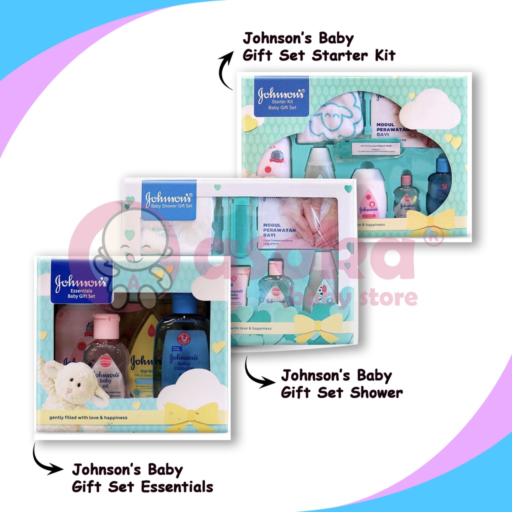 Jual Johnson's Baby Gift Set / Essentials Gift Set / Starter Kit Gift