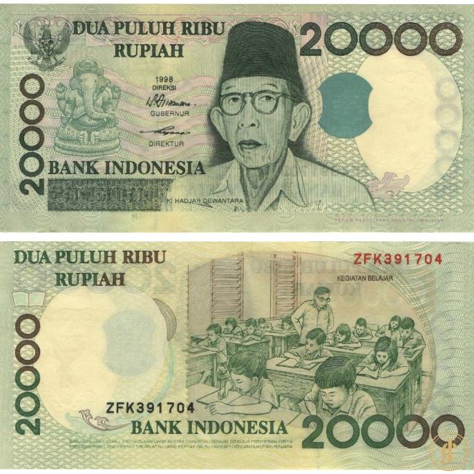 Jual [COD] Uang Kuno 20000 Rupiah Ki Hajar Dewantara 1999 [COD ...