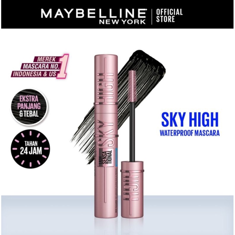 Jual Maybelline Sky High Waterproof Mascara Original 100