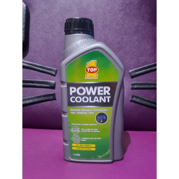 Jual Air radiator Power Coolant Top 1 warna hijau (MOBIL&MOTOR)1L