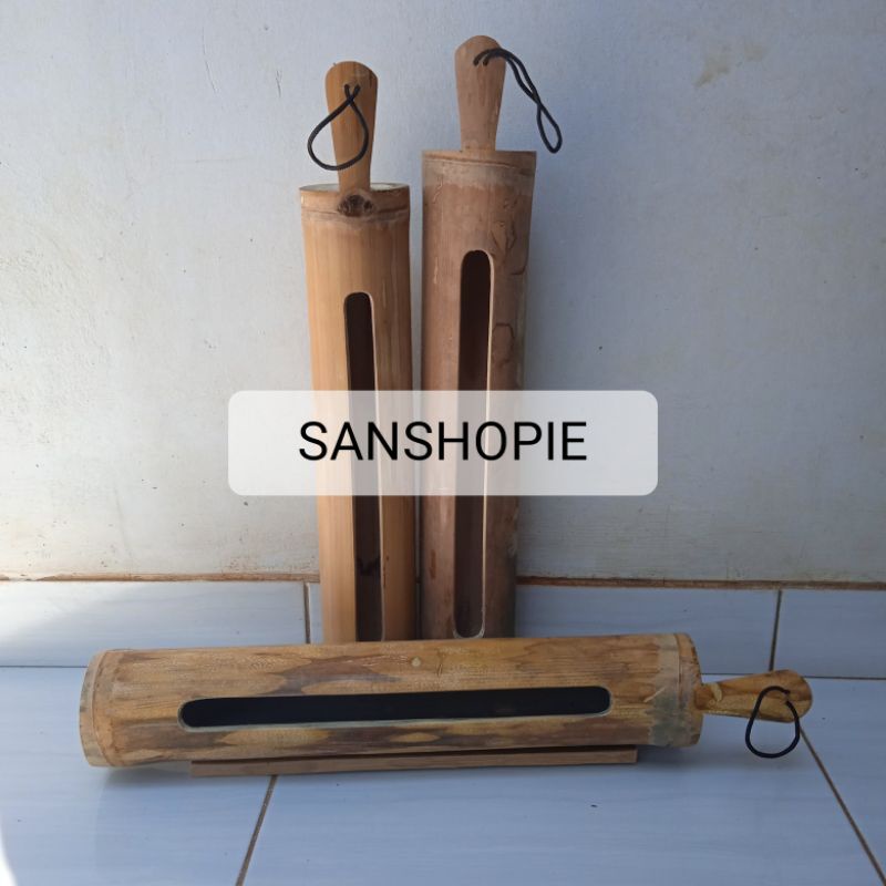 Jual Kentongan Bambu Alat Keamanan Pos Ronda 1 Set | Shopee Indonesia