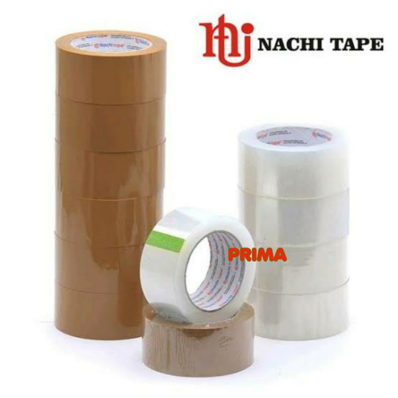 Jual ISOLASI / LAKBAN BENING NACHI OPP 48MM ORIGINAL / PLAKBAN NACHI 2