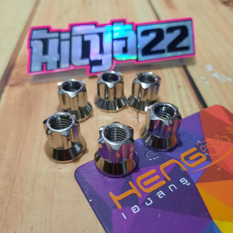 Jual mur nap gear ninja R RR probolt stainless model gear / belimbing