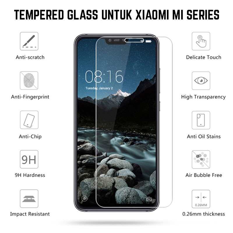 Jual TEMPERED GLASS XIAOMI MI PLAY / MAX 1 2 3 / MIX 1 2 3 / A2 / 8 / 9 ...