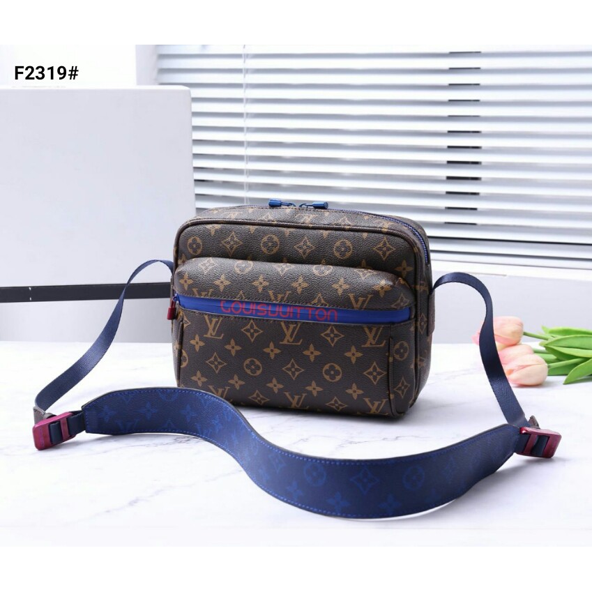 Tas LV sling bag lengkap Noser, Barang Mewah, Tas & Dompet di