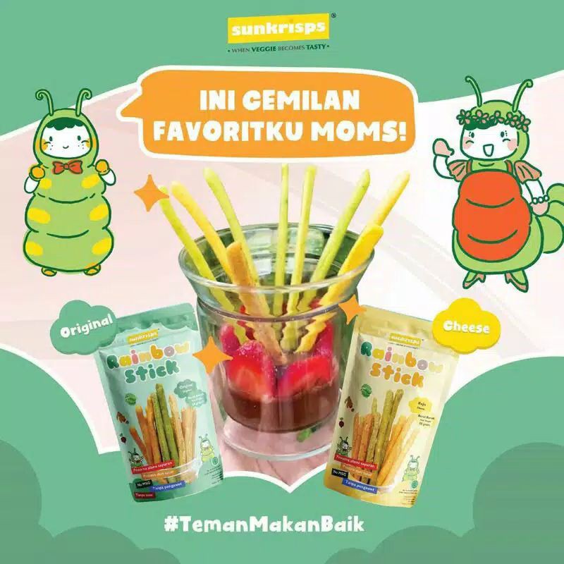 Jual Sunkrisps Rainbow Stick Mini 8 gr & 50 gr | Shopee Indonesia