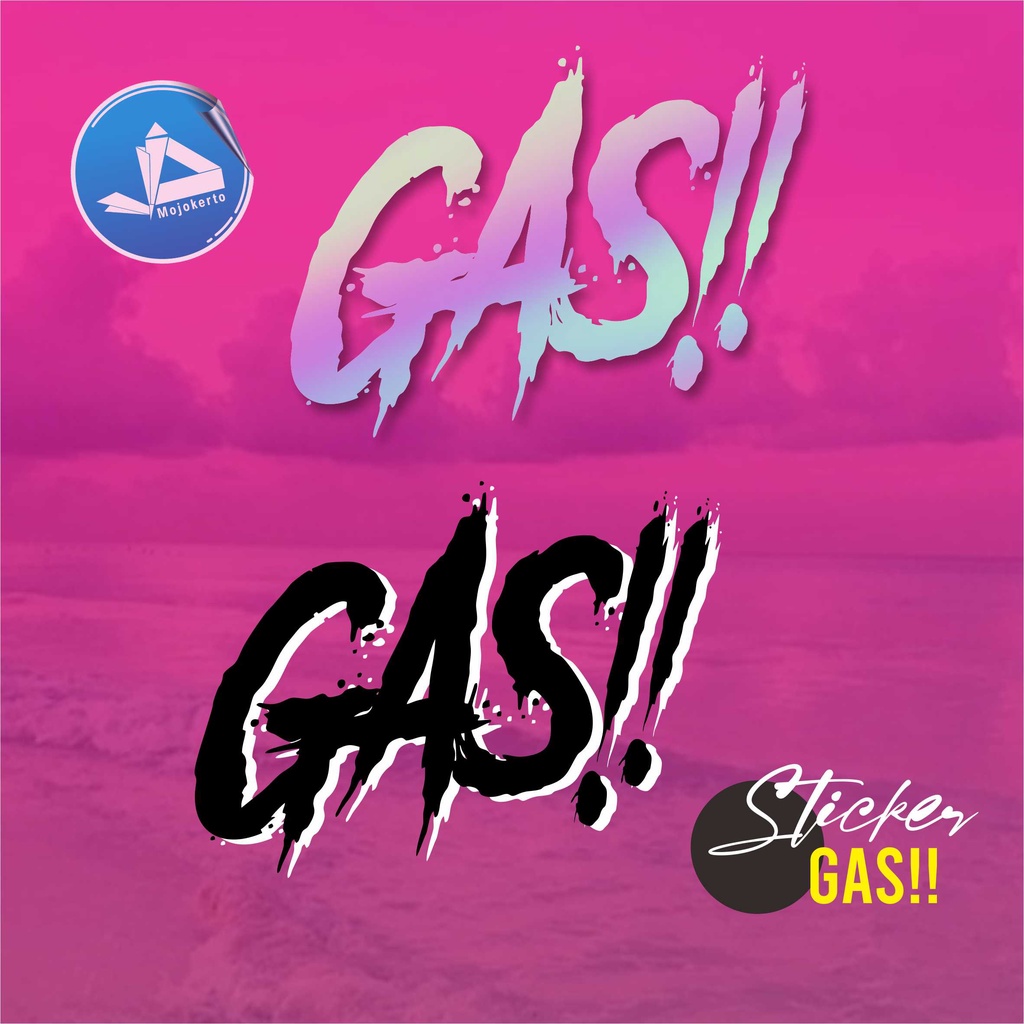 Jual Stiker tangki motor GASS!! Sticker gas Cutting Stiker gass ...