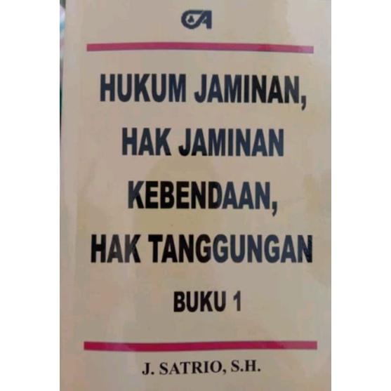 Jual HUKUM JAMINAN, HAK JAMINAN KEBENDAAN, HAK TANGGUNGAN BUKU 1 ...