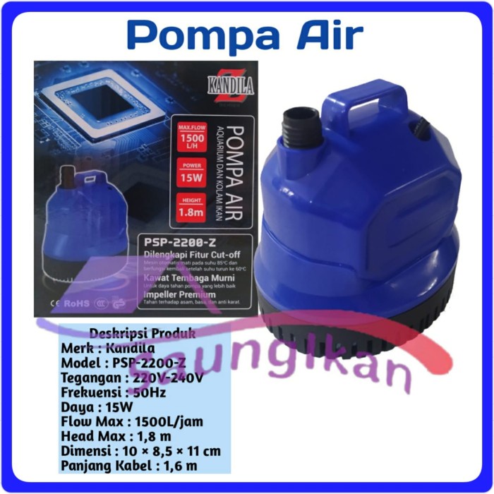 Jual Pompa Air Power Head Kolam Aquarium Hidroponik Kandila Psp Z