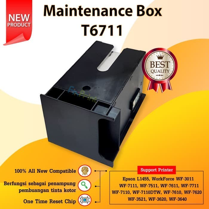 Jual Maintenance Box T6711 E 6711 Pxmb3 Reset Printer Epson L1455 Wf7611 Best Shopee Indonesia 7693