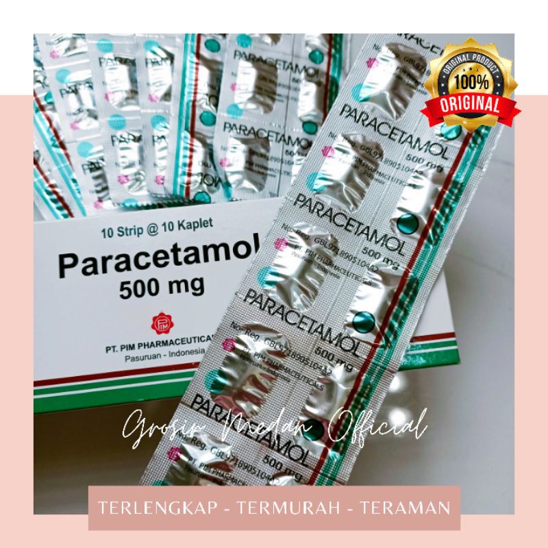 Jual Paracetamol Tablet Generik Obat Demam Sakit Gigi Sakit Kepala Parasetamol Shopee Indonesia