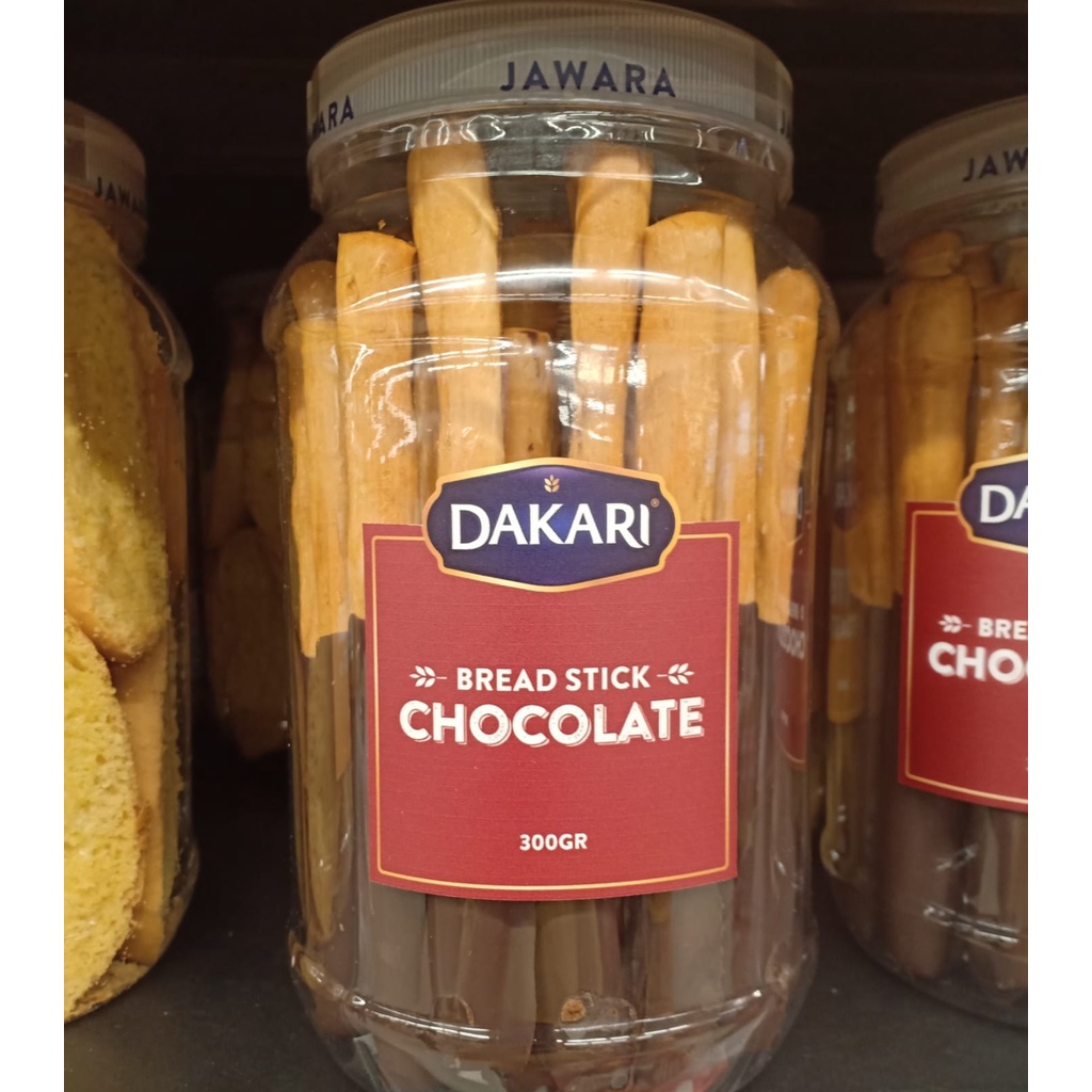 Jual Jawara Bread Stick Chocolate 300gr/Biskuit Stick Cokelat | Shopee ...