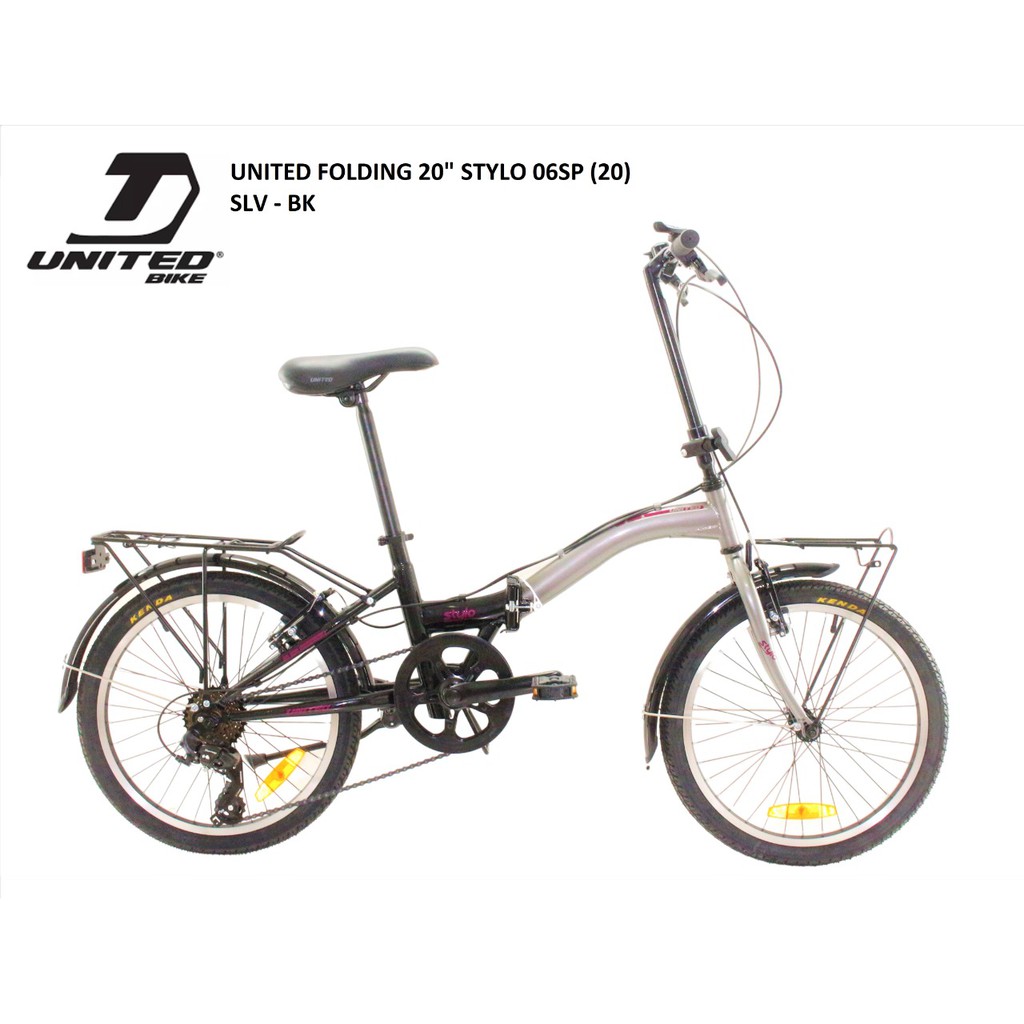 Jual Sepeda Lipat United Stylo FB Remaja-Dewasa 20 Inci Steel 5 Speed V ...