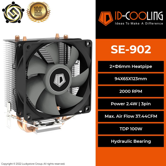 Jual IDCOOLING IDCOOLING SE902SD Single Fan CPU Cooler (Intel/AMD