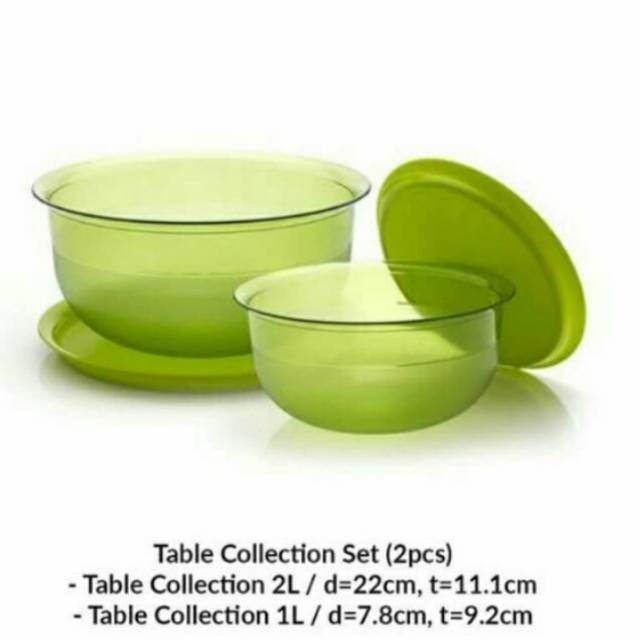 Jual Table collection set (2) Tupperware | Shopee Indonesia