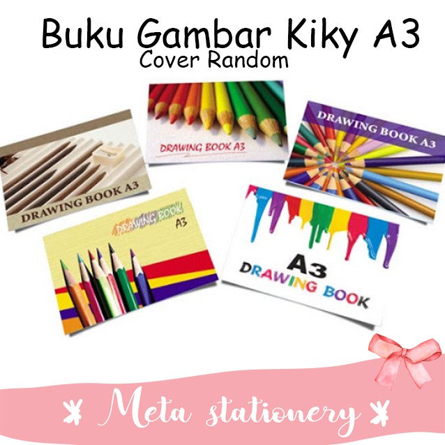 Jual Buku Gambar / Drawing Book Kiky uk A3 (Motif RANDOM) | Shopee