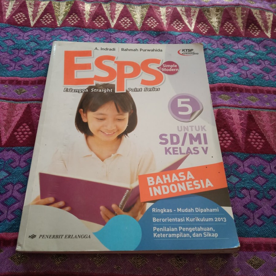 Jual Buku ESPS Bahasa Indonesia Kelas V SD/MI KTSP Erlangga | Shopee ...