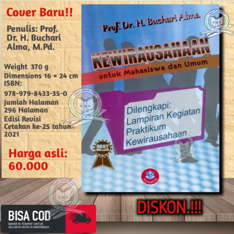 Jual Kewirausahaan ; Untuk Mahasiswa Dan Umum Prof. Dr. H. Buchari Alma ...