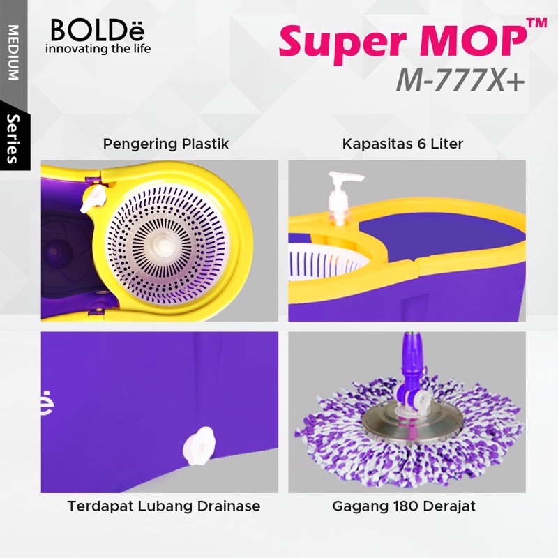 Jual Alat Pel Lantai Basic BOLDe MOP M777X+ Ember Pengering Putar ...
