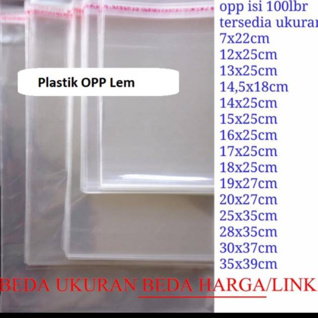 Jual Plastik Opp Lem Plastik Roti Sendok Garpu Plastik Kartu Undangan 15x25 17x25 18x25 Isi 8628